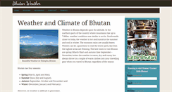 Desktop Screenshot of bhutan-weather.com