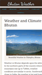 Mobile Screenshot of bhutan-weather.com