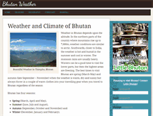 Tablet Screenshot of bhutan-weather.com